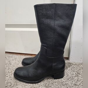 🖤 Black Leather Women's Boots